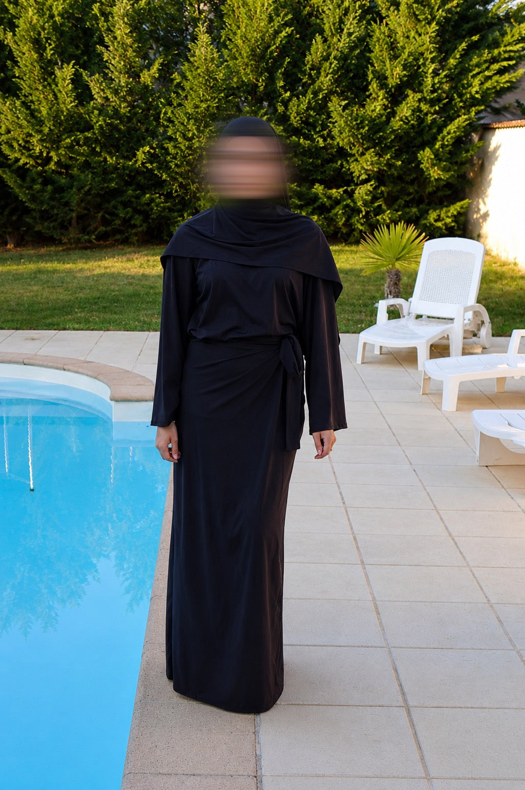 Burkini Jupe 4 pièces Noir