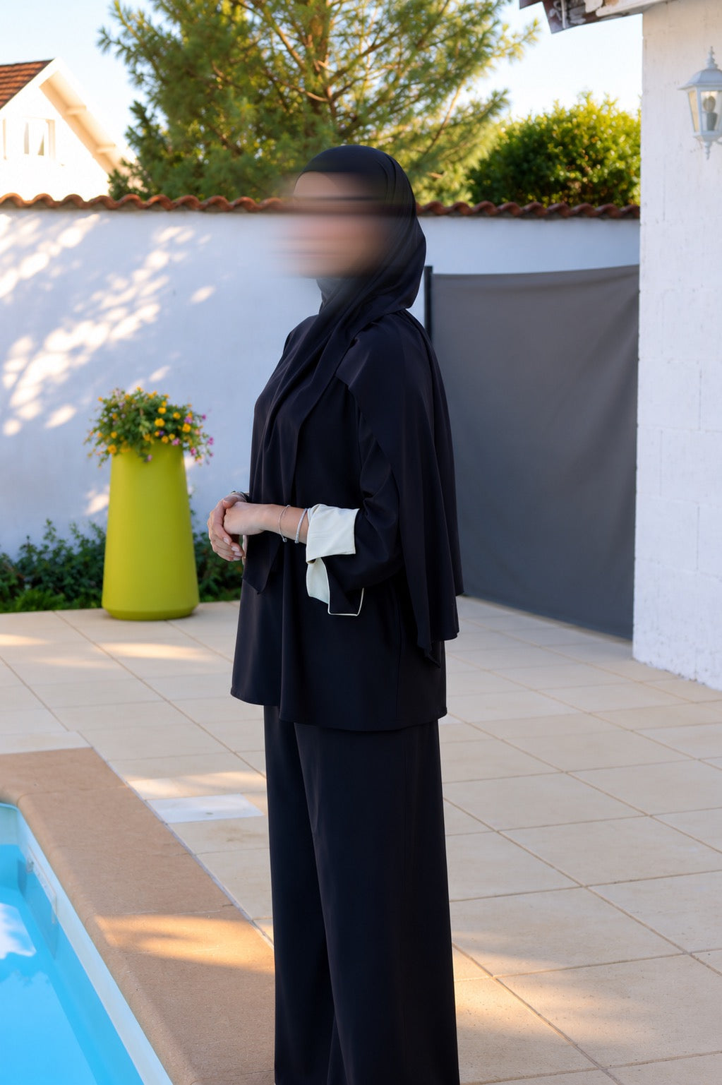 Burkini manches vertes