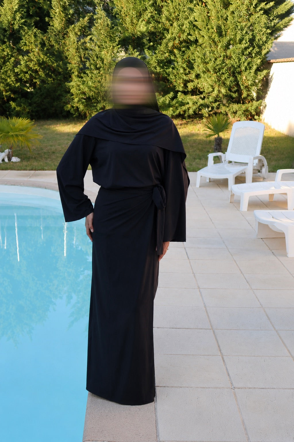 Burkini Jupe 4 pièces Noir