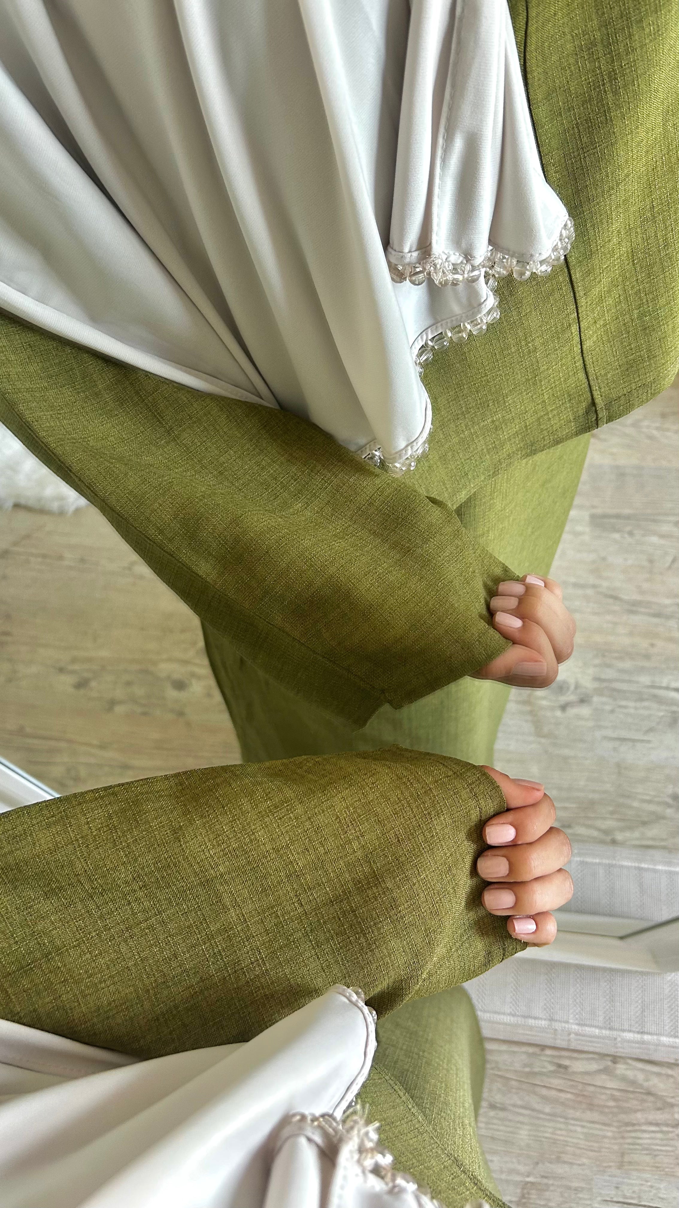 Ensemble jupe simpliste - Vert olive