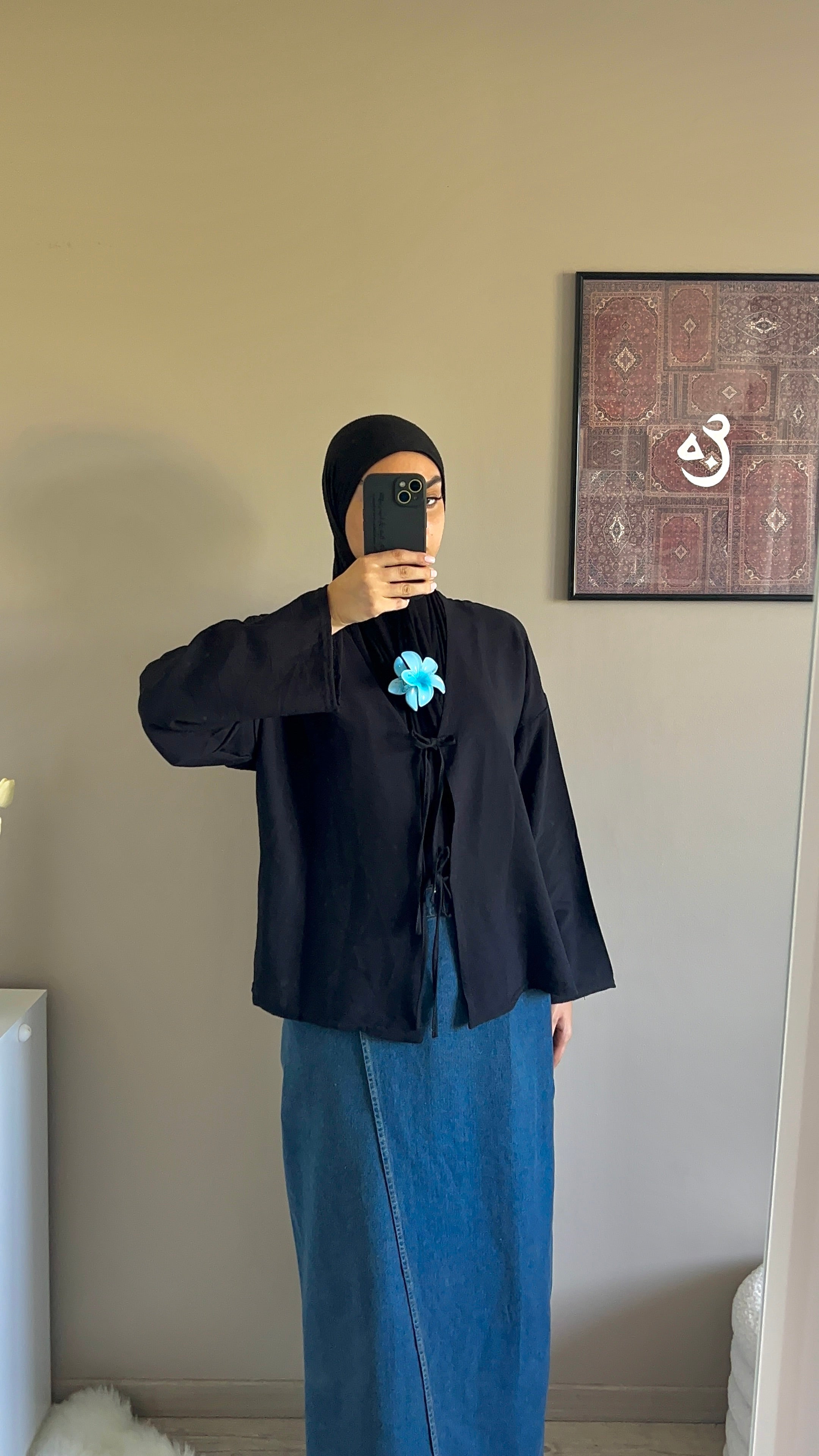 Jupe Jean Portefeuille – Sans Fente